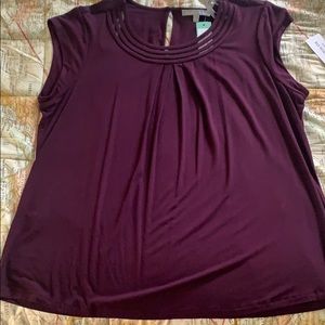 NWT Daniel Rainn scoop neck knit top size XL